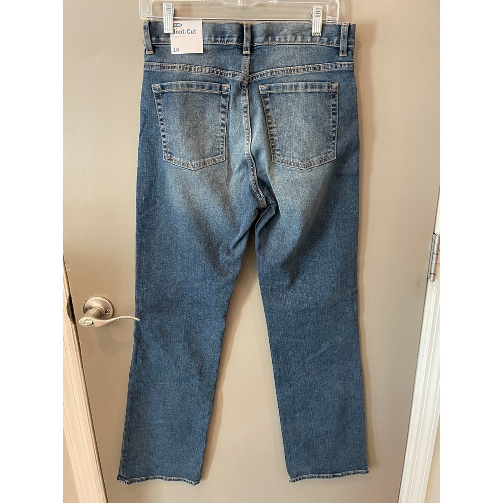 Old Navy Womens Size 18 Boot-Cut Jeans Built-In Flex Adjustable Waist Medium NEW - Picture 4 of 9